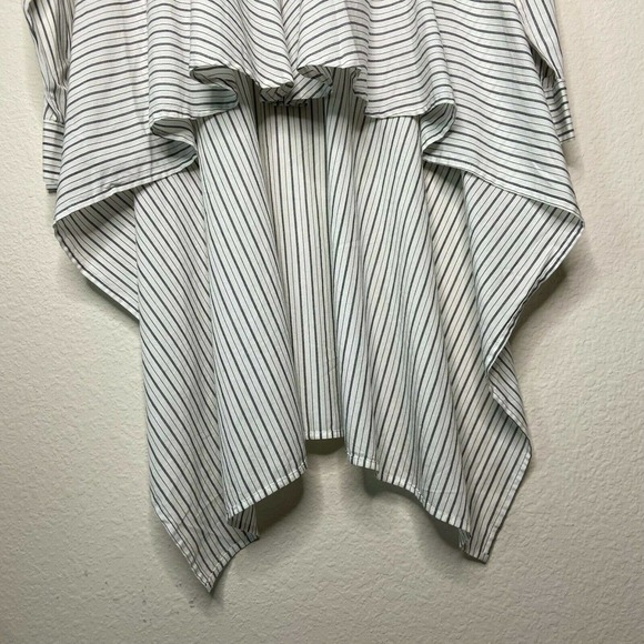 bp. Dramatic High Low Hem Striped Button Up Top - Picture 7 of 9